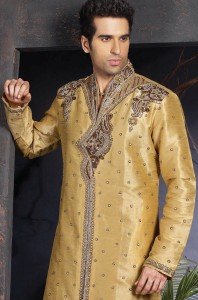 Gold Color Sherwani