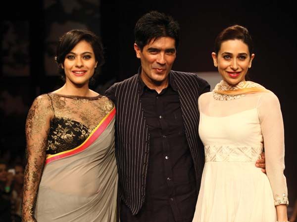 Kareena Kapoor Khan and Kajol Devgn in pink sequined Manish Malhotra sarees  : r/BollywoodFashion
