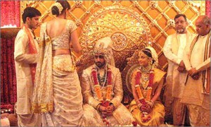 Abhishek and Aishwarya on the Wedding Day