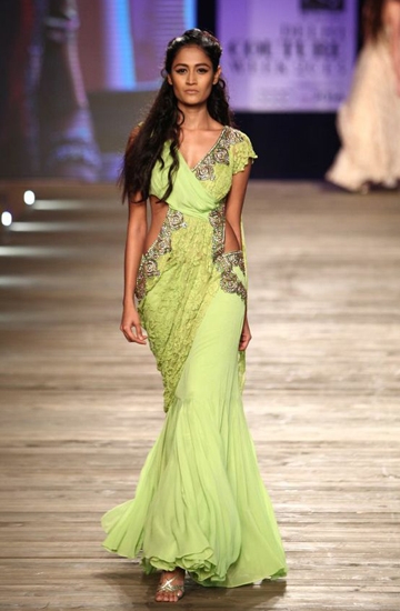 cotton #saree #to #gown #convert #cottonsareetogownconvert | Long gown  design, Girls frock design, Long dress design