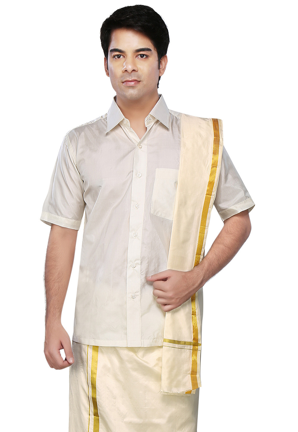 Information About Silk Dhoti and Angavastram | Utsavpedia